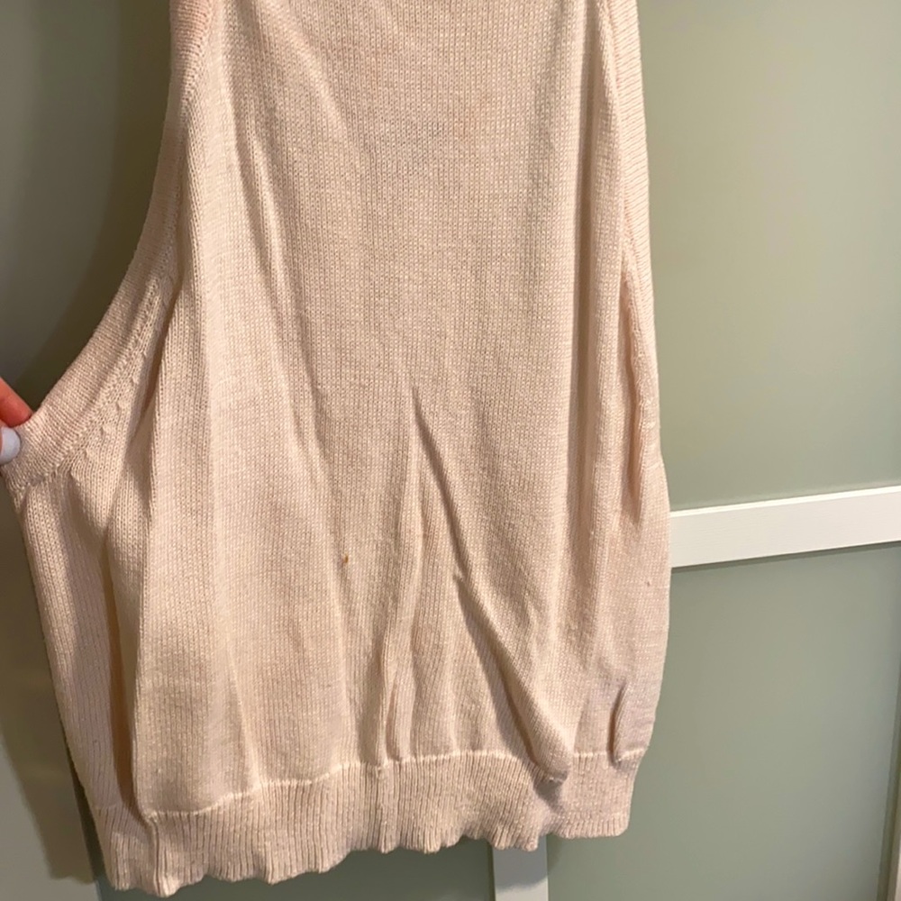Blush sweater crop tank never worn